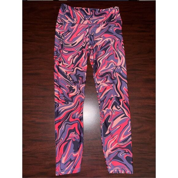 Under Armour Marble Print Compression Leggings with Pocket Size Medium - Picture 1 of 9